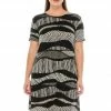 Jostar Women's Stretchy Missy Dress Short Sleeve Print-704BN-SRP1-W715