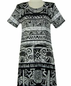 Jostar Women's Stretchy Missy Dress Short Sleeve Print-704BN-SRP1-W901 Dresses