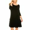 Jostar Acetate 3-Tier Bottom Quarter Sleeve Dress-729AY-QRS1 Dresses