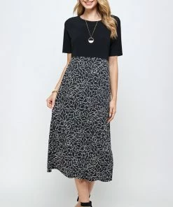 Jostar HIT Contrast Waist Line Dress-770HT-HRP1-W253