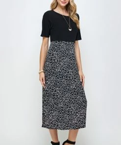 Jostar HIT Contrast Waist Line Dress-770HT-HRP1-W253