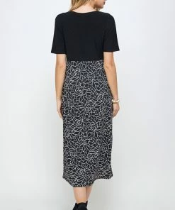 Jostar HIT Contrast Waist Line Dress-770HT-HRP1-W253