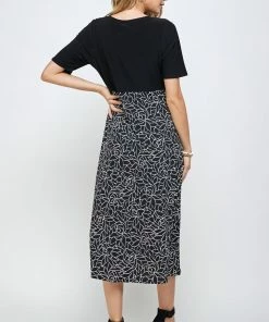 Jostar HIT Contrast Waist Line Dress-770HT-HRP1-W253