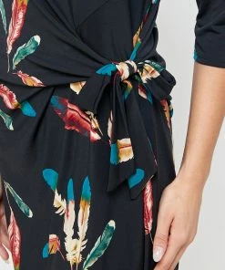 Jostar HIT Round-NK Side Tie Dress-771HT-QRP1-W235 Dresses