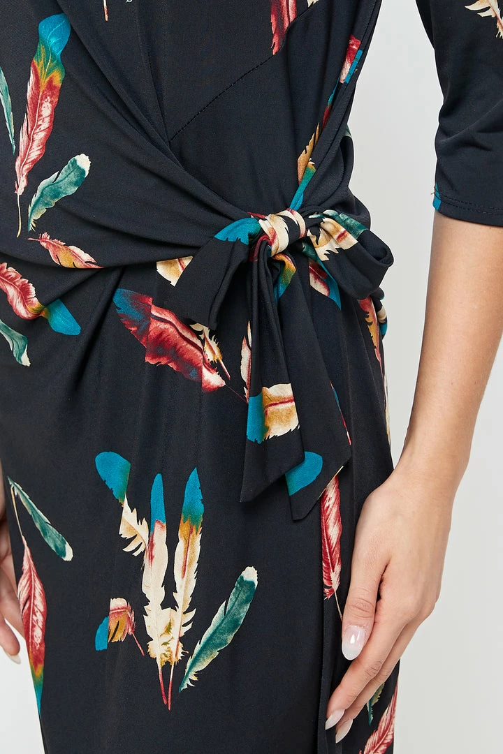 Jostar HIT Round-NK Side Tie Dress-771HT-QRP1-W235 Dresses