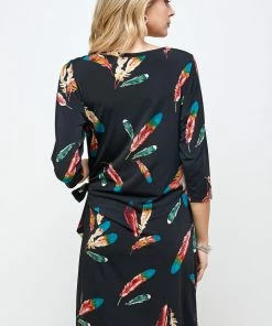 Jostar HIT Round-NK Side Tie Dress-771HT-QRP1-W235 Dresses