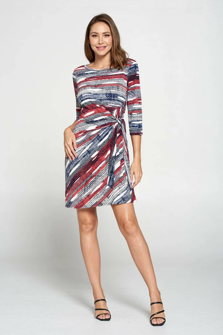 Jostar HIT Round-NK Side Tie Dress-771HT-QRP1-W244