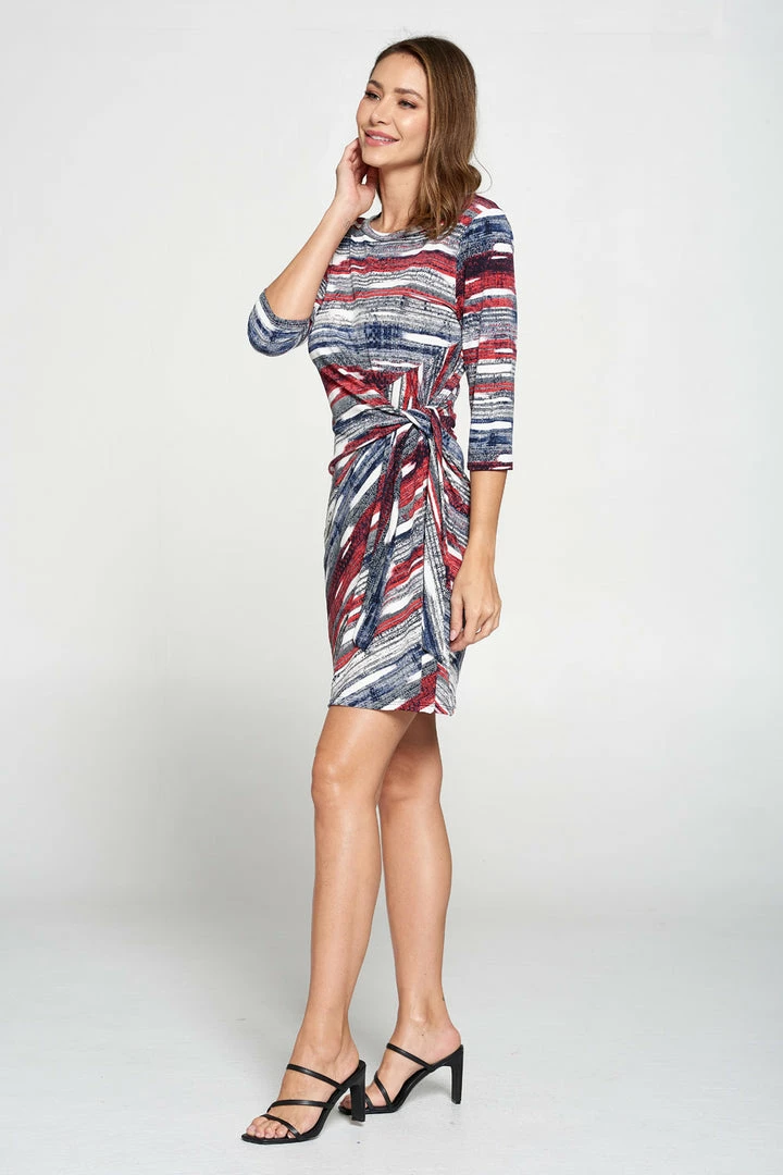 Jostar HIT Round-NK Side Tie Dress-771HT-QRP1-W244