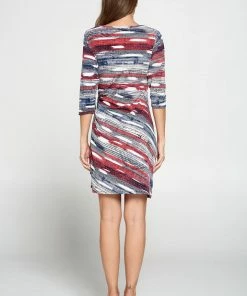 Jostar HIT Round-NK Side Tie Dress-771HT-QRP1-W244