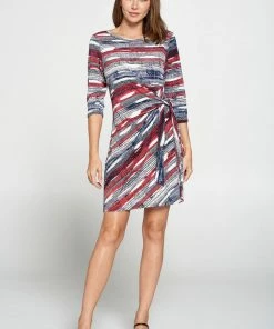 Jostar HIT Round-NK Side Tie Dress-771HT-QRP1-W244