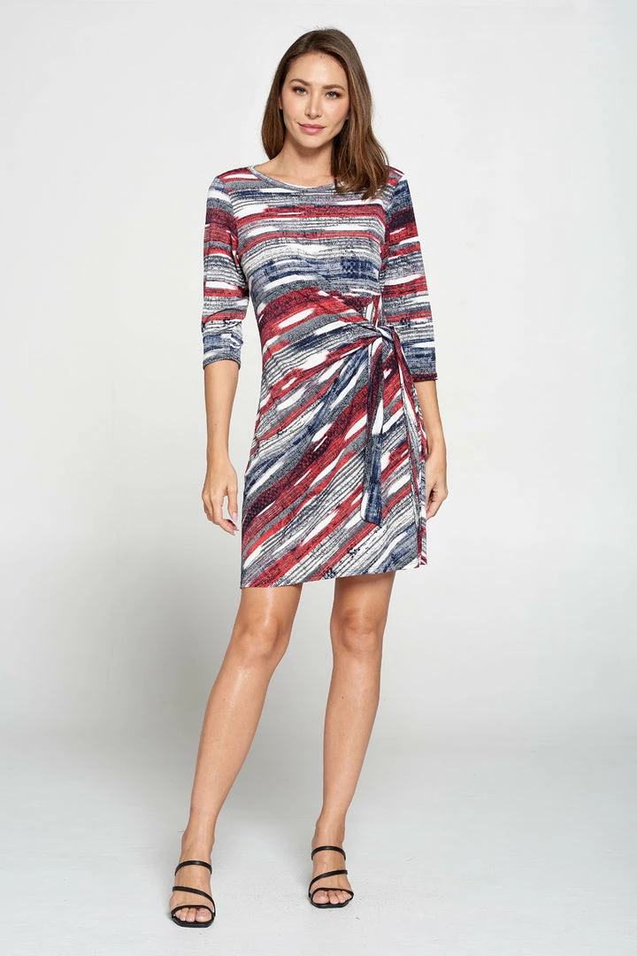 Jostar HIT Round-NK Side Tie Dress-771HT-QRP1-W244