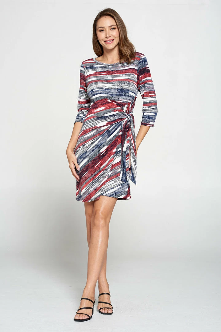 Jostar HIT Round-NK Side Tie Dress-771HT-QRP1-W244