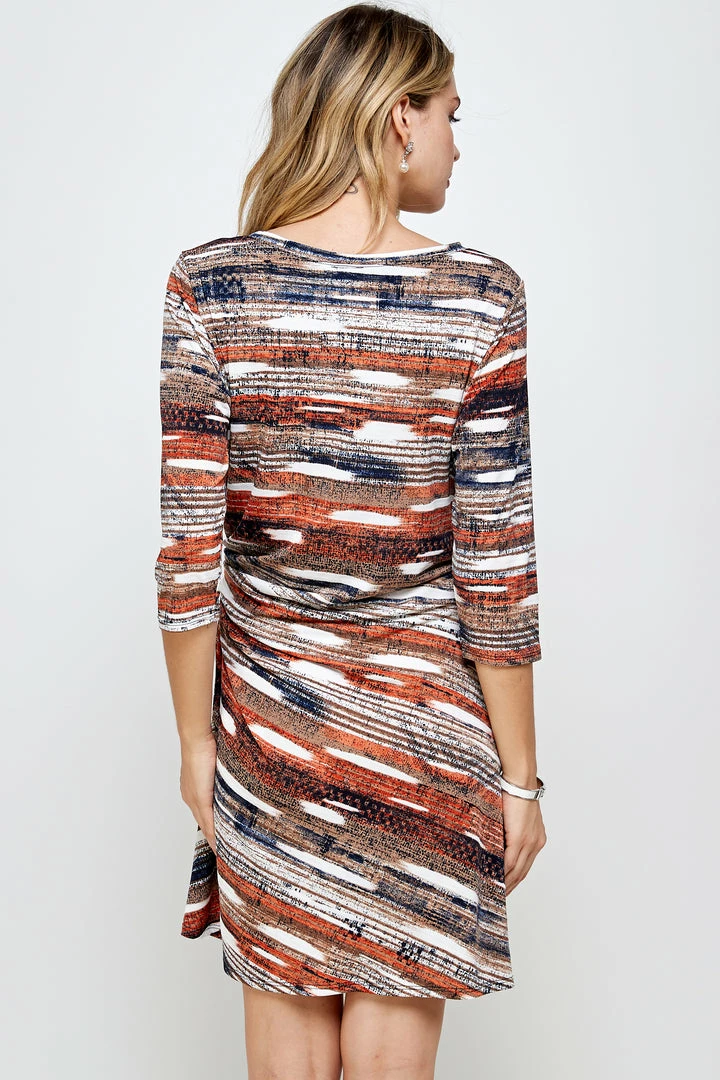 Jostar HIT Round-NK Side Tie Dress-771HT-QRP1-W244