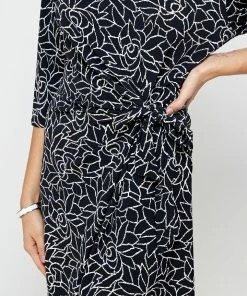 Jostar Short Length HIT Round-NK Side Tie Dress-771HT-QRP1-W253