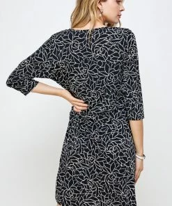 Jostar Short Length HIT Round-NK Side Tie Dress-771HT-QRP1-W253