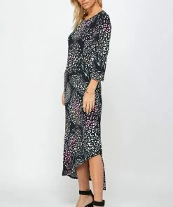 Jostar Long Length BNS Asymmetrical Hem Dress-774BN-QRP1-W300