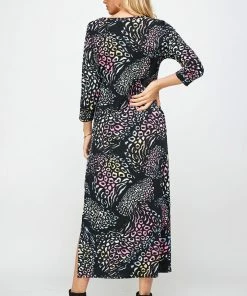 Jostar Long Length BNS Asymmetrical Hem Dress-774BN-QRP1-W300