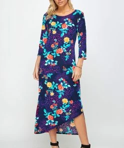 Jostar BNS Asymmetrical Hem Dress-774BN-QRP1-W301