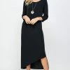 Jostar BNS Asymmetrical Hem Dress-774BN-QRS1