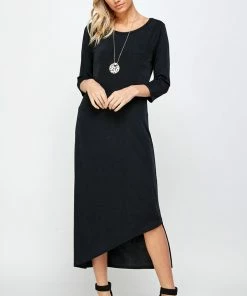 Jostar BNS Asymmetrical Hem Dress-774BN-QRS1