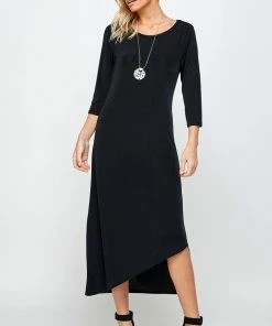 Jostar BNS Asymmetrical Hem Dress-774BN-QRS1