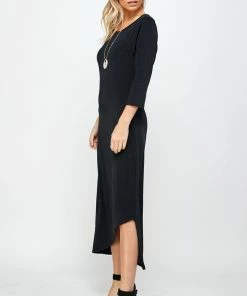 Jostar BNS Asymmetrical Hem Dress-774BN-QRS1