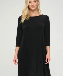 Jostar BNS Pocket Short Dress-775BN-QRS1-K Quarter Sleeves