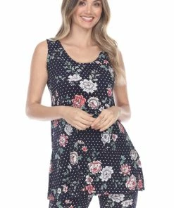 Jostar Women's Stretchy Tank Capri Pant Set Print-902BN-TRP1-W211