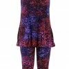 Pant Sets Jostar Women's Stretchy Tank Capri Pant Set Print-902BN-TRP1-W001