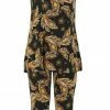 Pant Sets Jostar Women's Stretchy Tank Capri Pant Set Print-902BN-TRP1-W022