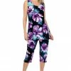 Pant Sets Jostar Women's Stretchy Tank Capri Pant Set Print-902BN-TRP1-W050