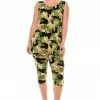 Pant Sets Jostar Women's Stretchy Tank Capri Pant Set Print-902BN-TRP1-W104