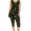 Jostar Women's Stretchy Tank Capri Pant Set Print-902BN-TRP1-W137