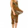 Pant Sets Jostar Women's Stretchy Tank Capri Pant Set Print-902BN-TRP1-W160