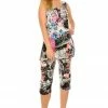 Jostar Women's Stretchy Tank Capri Pant Set Print-902BN-TRP1-W169