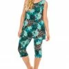 Jostar Women's Stretchy Tank Capri Pant Set Print-902BN-TRP1-W188 Pant Sets