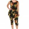 Jostar Women's Stretchy Tank Capri Pant Set Print-902BN-TRP1-W679 Pant Sets