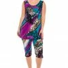 Pant Sets Jostar Women's Stretchy Tank Capri Pant Set Print-902BN-TRP1-W985