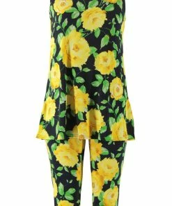 Pant Sets Jostar Women's Stretchy Tank Capri Set Sleeveless Plus Print, 902BN-TXP-W009