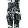Jostar Women's Stretchy Tank Capri Set Sleeveless Plus Print, 902BN-TXP-W037 Pant Sets