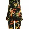 Jostar Women's Stretchy Tank Capri Set Sleeveless Plus Print, 902BN-TXP-W679 Pant Sets