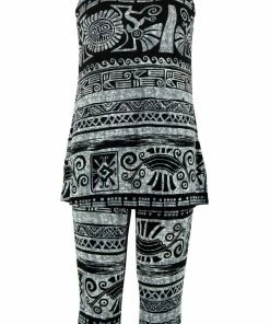 Pant Sets Jostar Women's Stretchy Tank Capri Set Sleeveless Plus Print, 902BN-TXP-W715