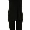 Pant Sets Jostar Women's Stretchy Tank Capri Pant Set Sleeveless Plus Size - Made In USA, 902BN-TX