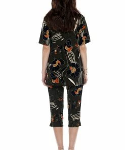 Jostar Women's Stretchy Capri Pant Set Short Sleeve Print-903BN-SRP1-W239