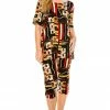Pant Sets Jostar Women's Stretchy Capri Pants Set Short Sleeve Plus Print, 903BN-SXP-W186