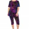 Jostar Women's Stretchy Capri Pant Set Short Sleeve Print-903BN-SRP1-W207