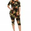 Jostar Women's Stretchy Capri Pant Set Short Sleeve Print-903BN-SRP1-W679